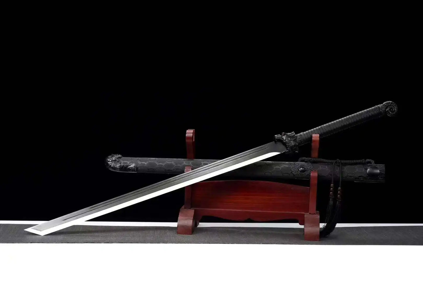 Tang Horizontal Sword - Handmade Manganese Steel Blade