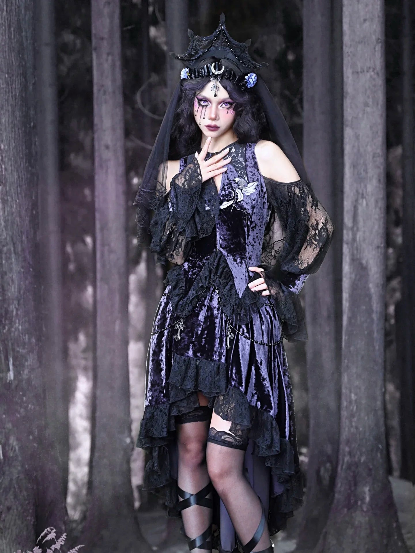Gothic Long Sleeve Blouse Fashion