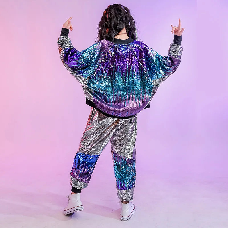 Street Jazz Dance Costume For Girls Boys