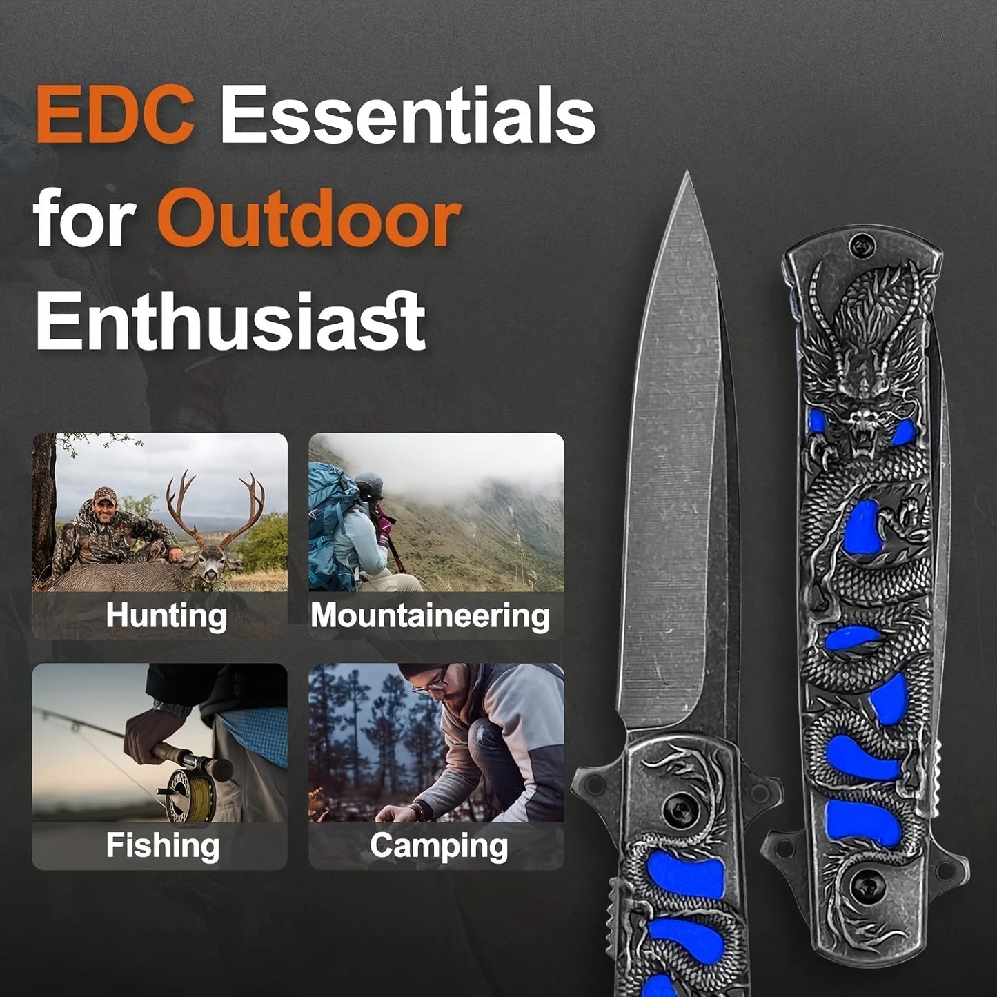 Pocket Companion: EDC Folding Knife for Adventures