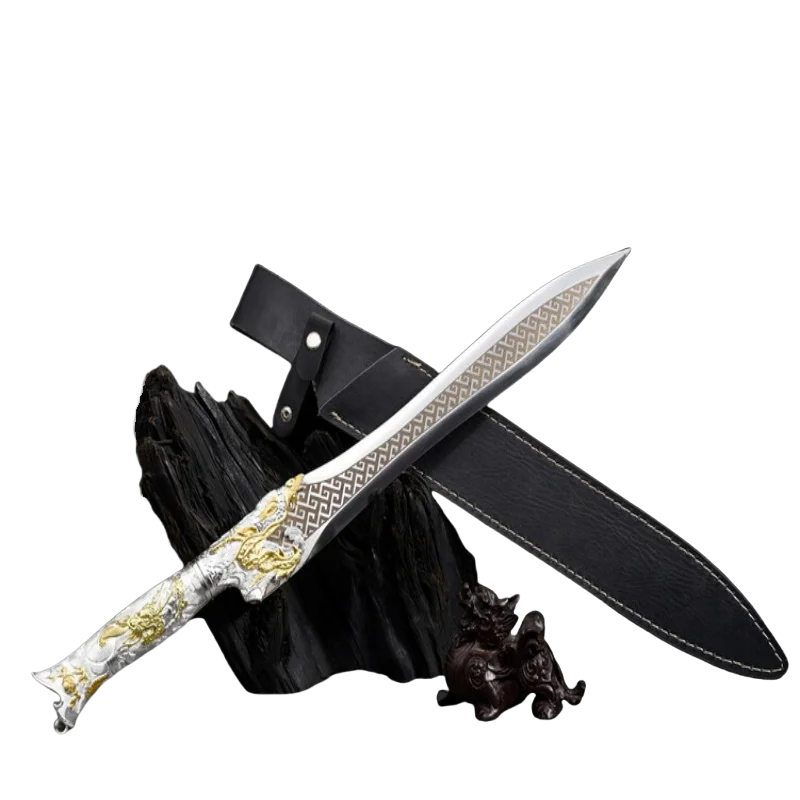 Ancient Style Longquan Stainless Steel Short Sword
