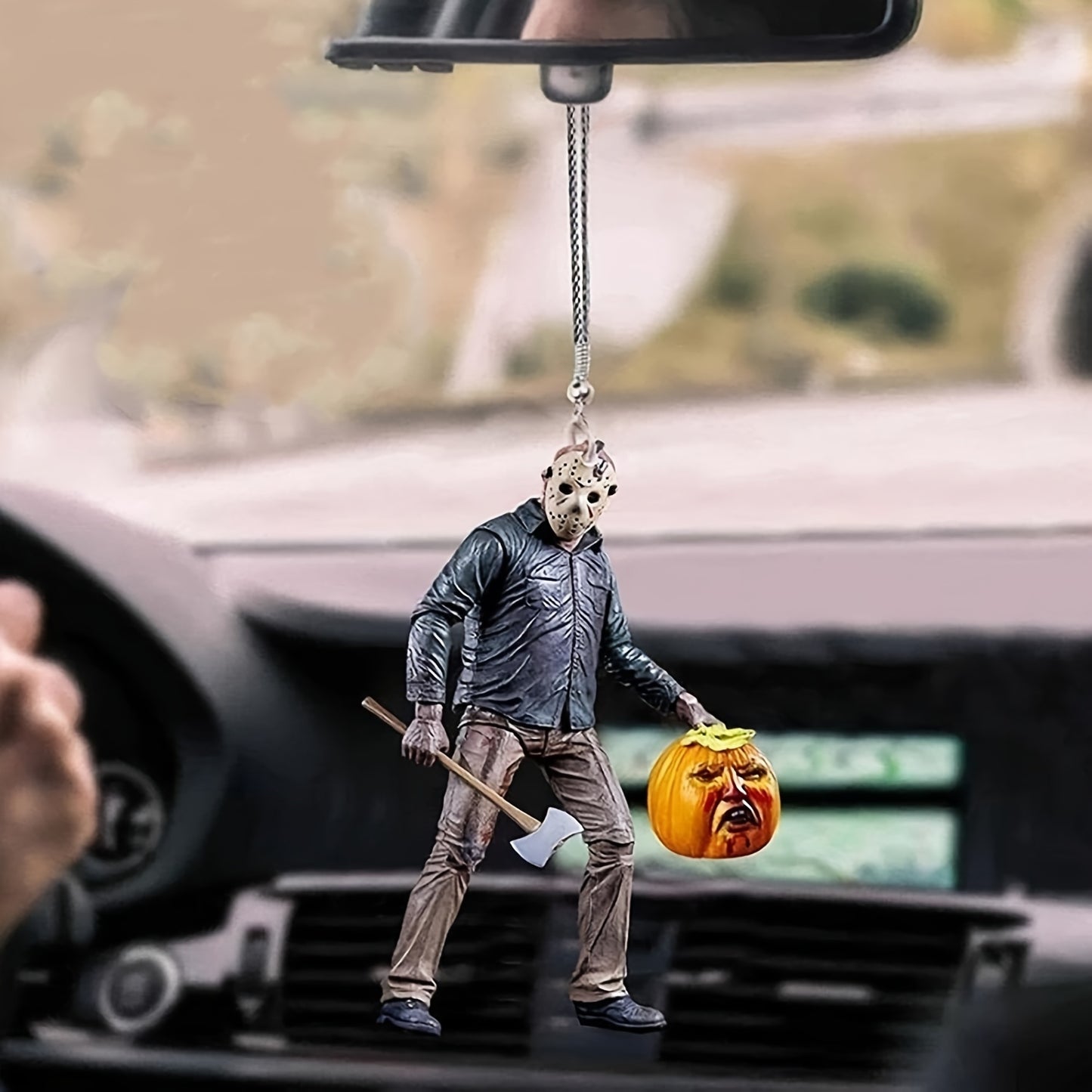 Vintage Ghoulish Acrylic Charms Set - Spooky Decor