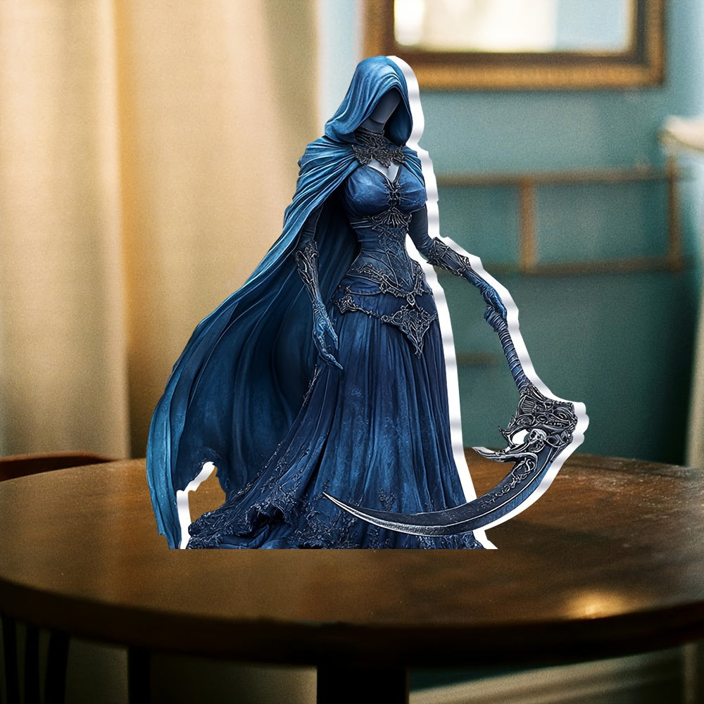 Boho Grim Reaper Acrylic Decor - 15cm Collectible