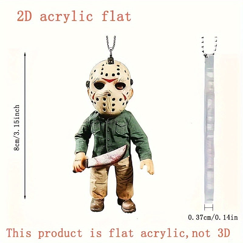 Vintage Ghoulish Acrylic Charms Set - Spooky Decor