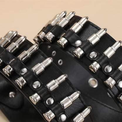Riveted Gothic Motorcycle Belt for Unisex Style