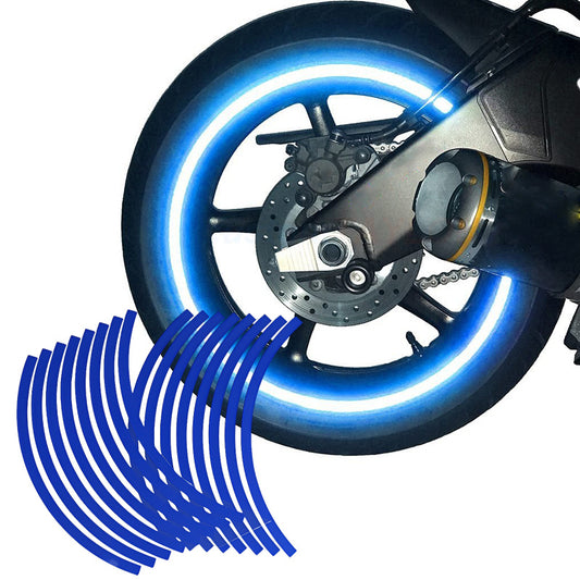 Reflective Rim Tape for Motorcycle Tires - Colorful Strips