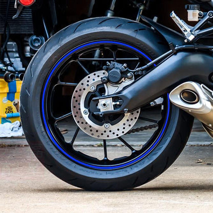 Reflective Rim Tape for Motorcycle Tires - Colorful Strips