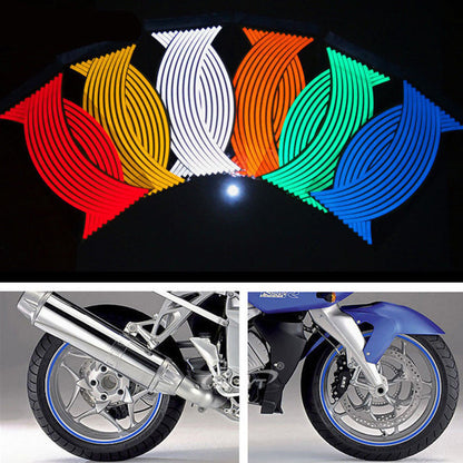 Reflective Rim Tape for Motorcycle Tires - Colorful Strips