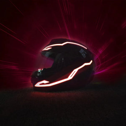 GlowRide: LED Safety Strip for Night Motorcycle Riding