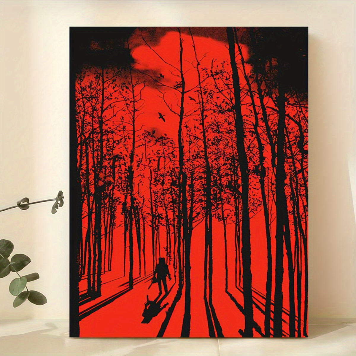 “Retro Horror Art Deco Canvas Poster: Resident Evil”