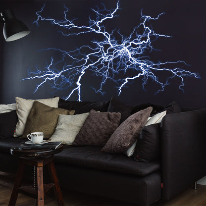 Contemporary Lightning Bolt Wall Sticker