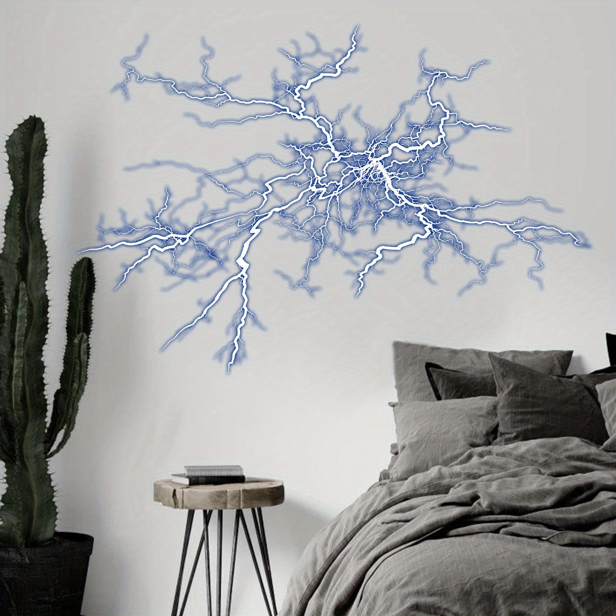 Contemporary Lightning Bolt Wall Sticker