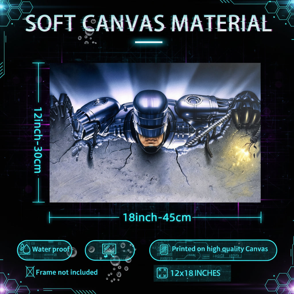 Robocop 2 Classic Movie Canvas Poster
