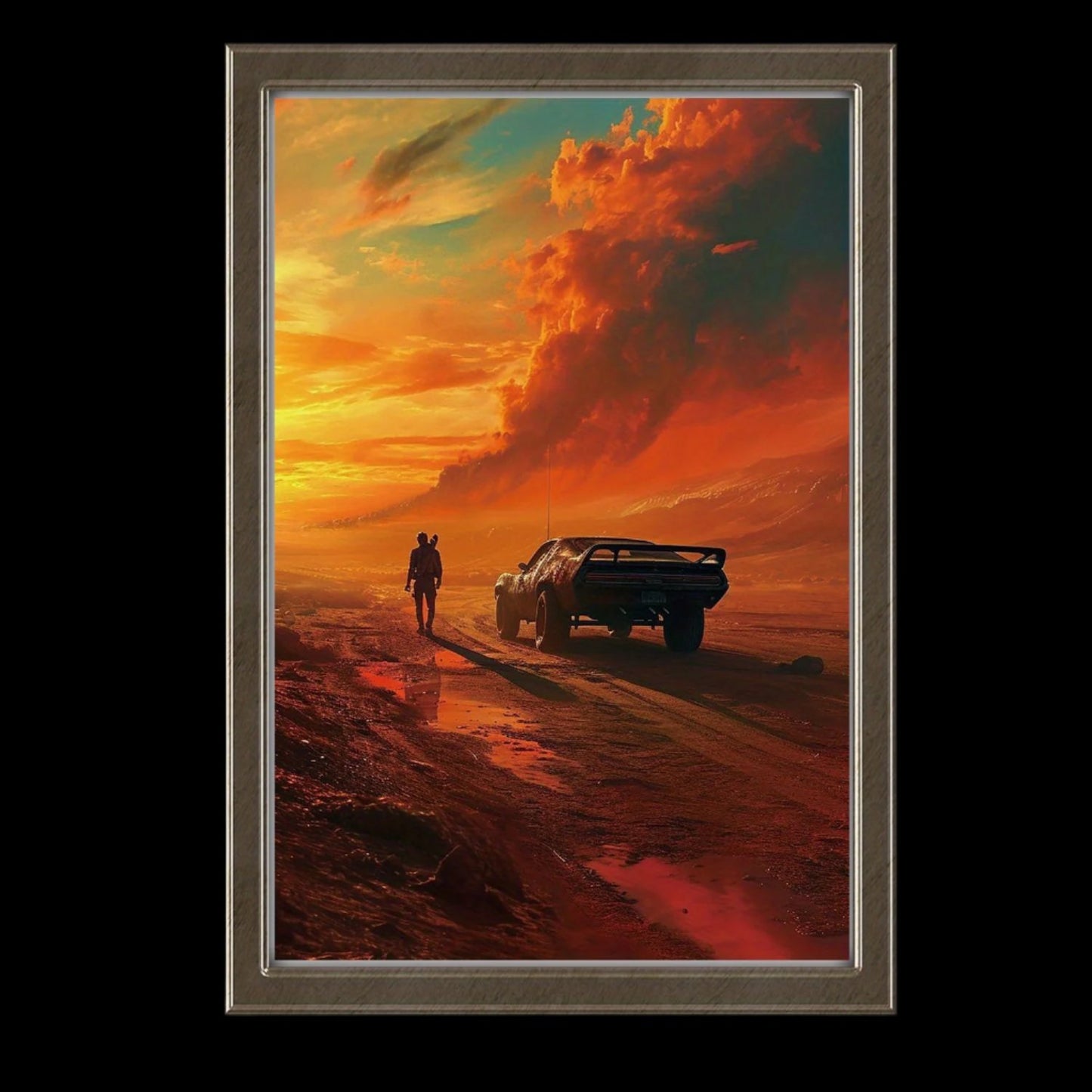 Vibrant Road Warrior Canvas Poster - Waterproof Art