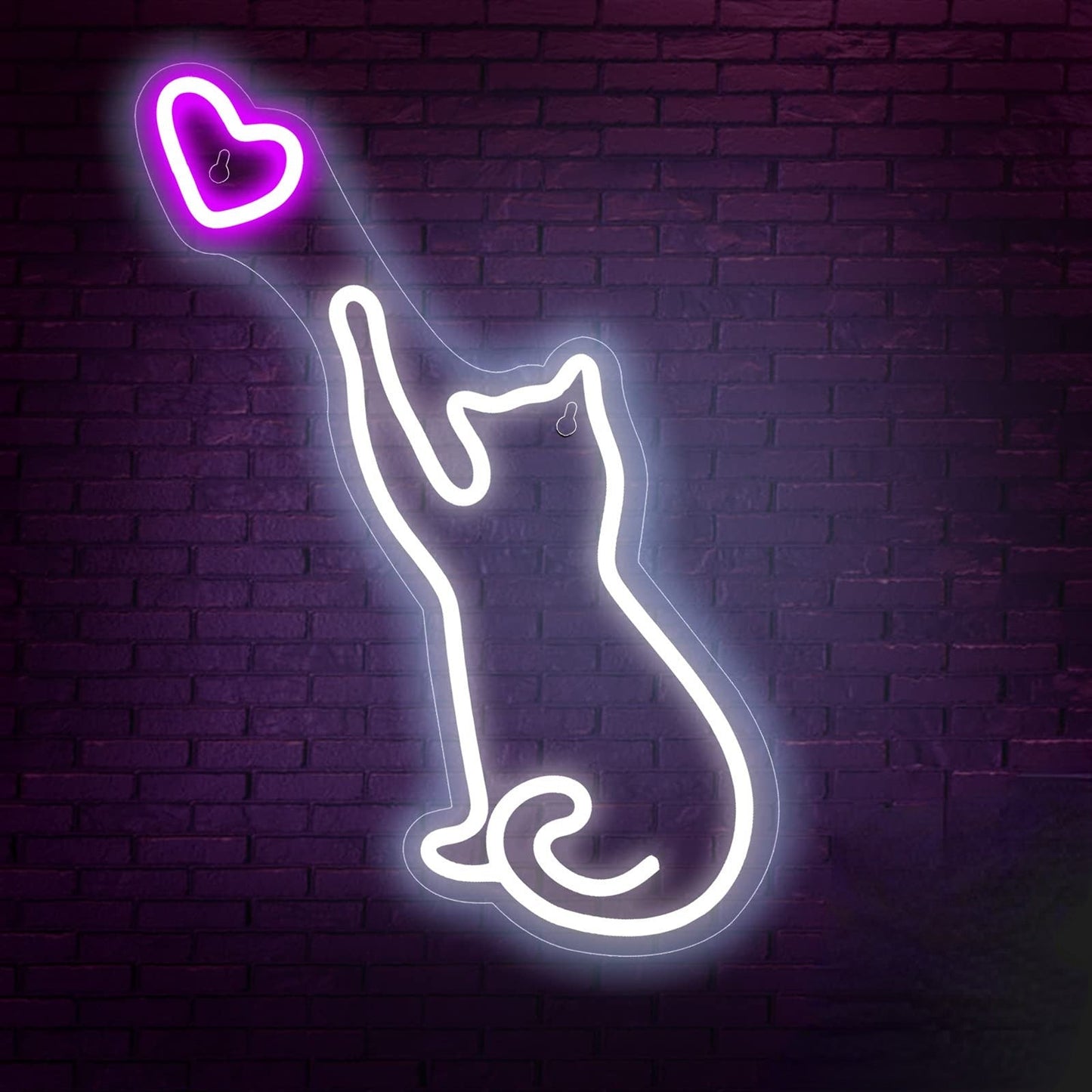 Led Neon Light Glowing Cat Night Light Gift