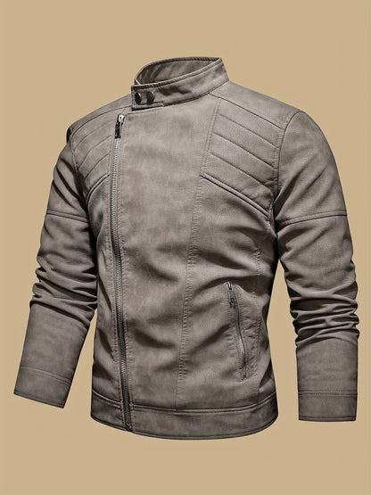 Revved Up Vintage Faux Leather Biker Jacket