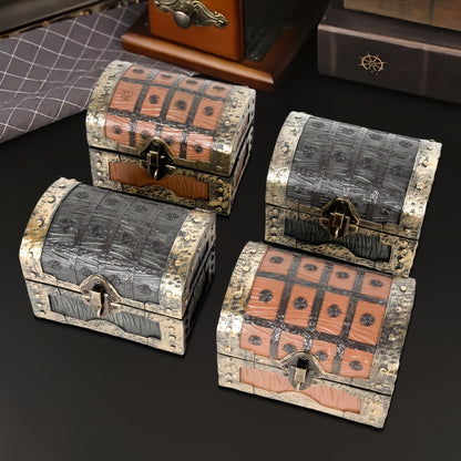Gothic Vampire Trinket Chest with Key, Resin Keepsake Box