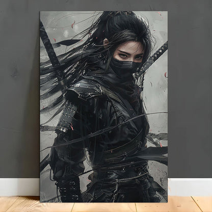 She-Devil Samurai Waterproof Canvas Wall Art