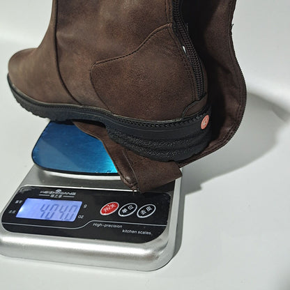 Long Boots Women's Flat bottomed Round Head Leather