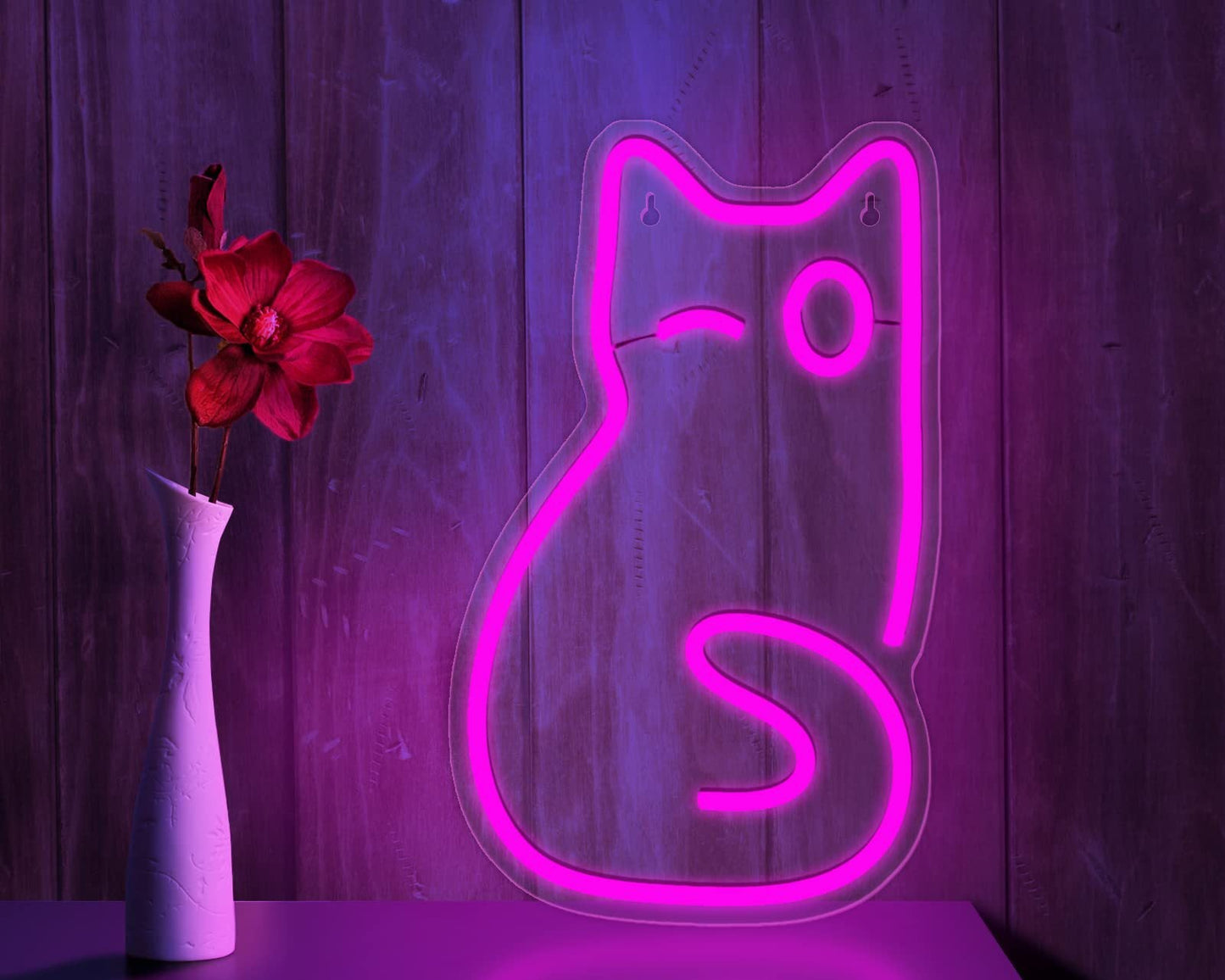 Led Neon Light Glowing Cat Night Light Gift