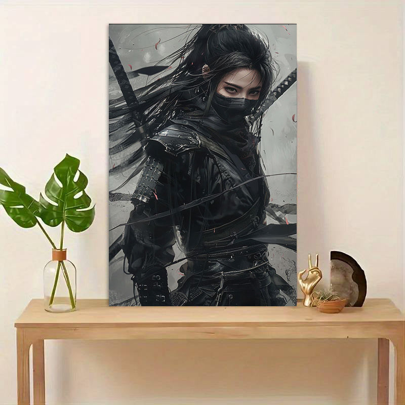 She-Devil Samurai Waterproof Canvas Wall Art
