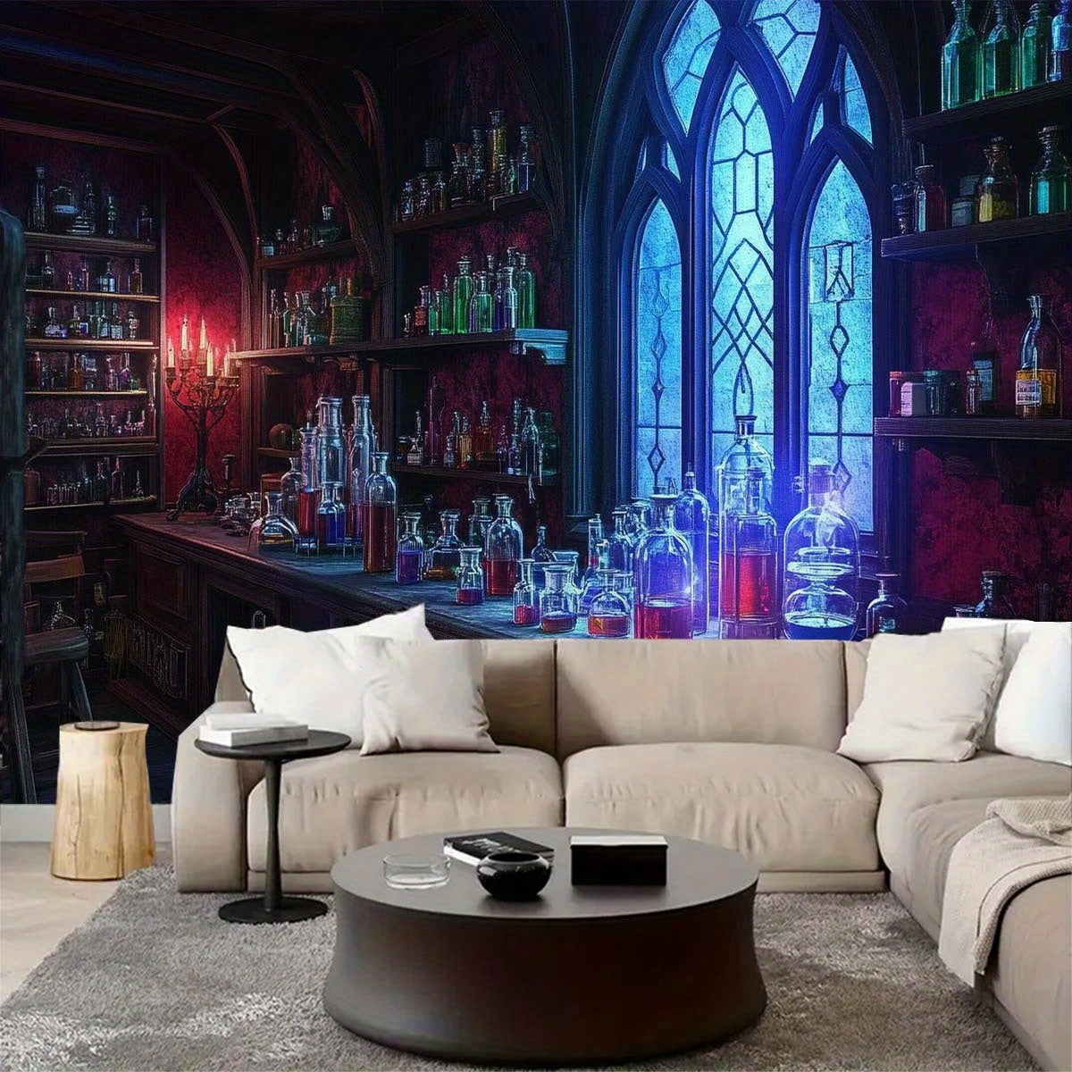 Enchanted Witch's Alchemy Wall Tapestry