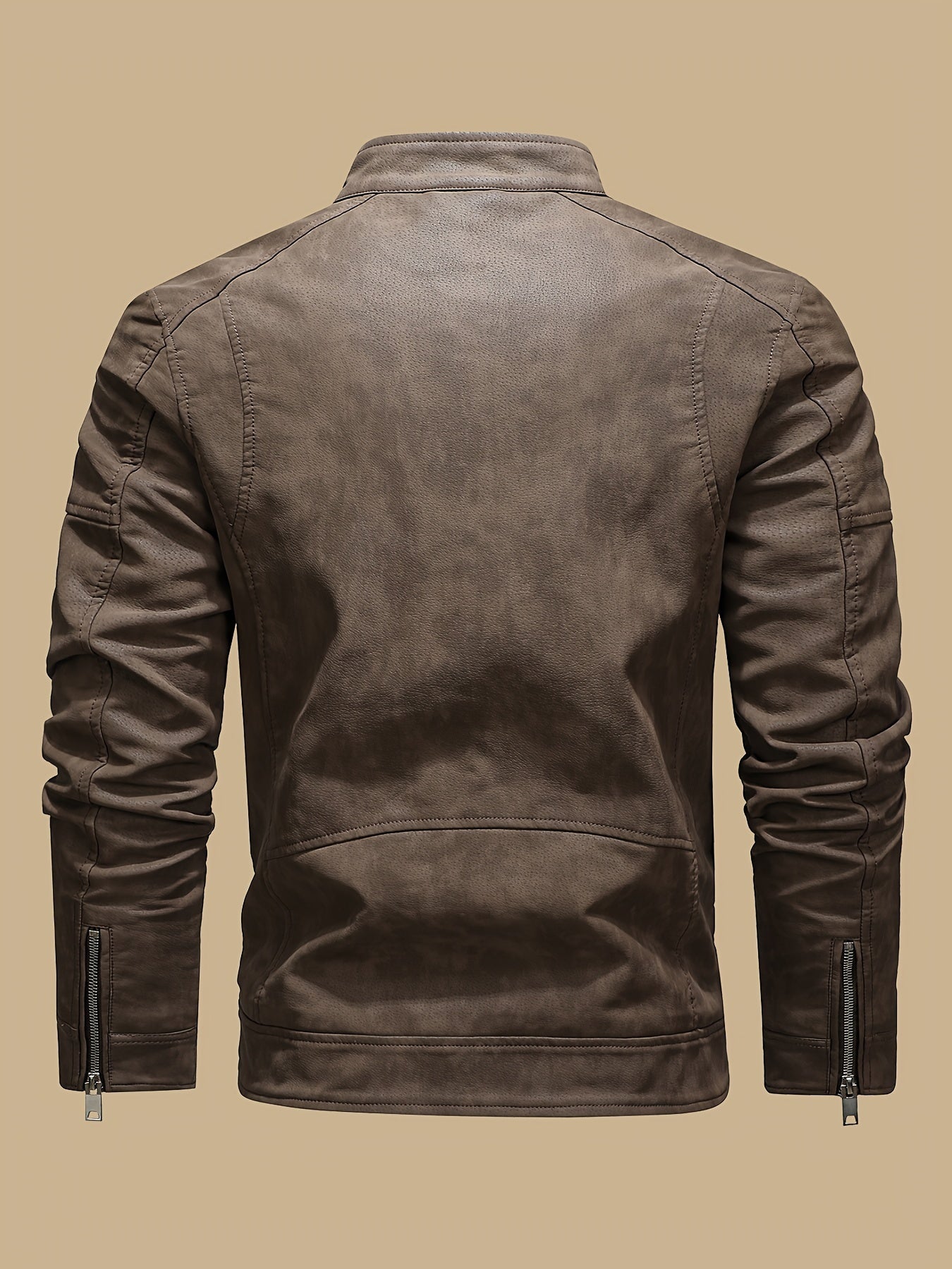 Revved Up Vintage Faux Leather Biker Jacket