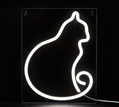 Led Neon Light Glowing Cat Night Light Gift
