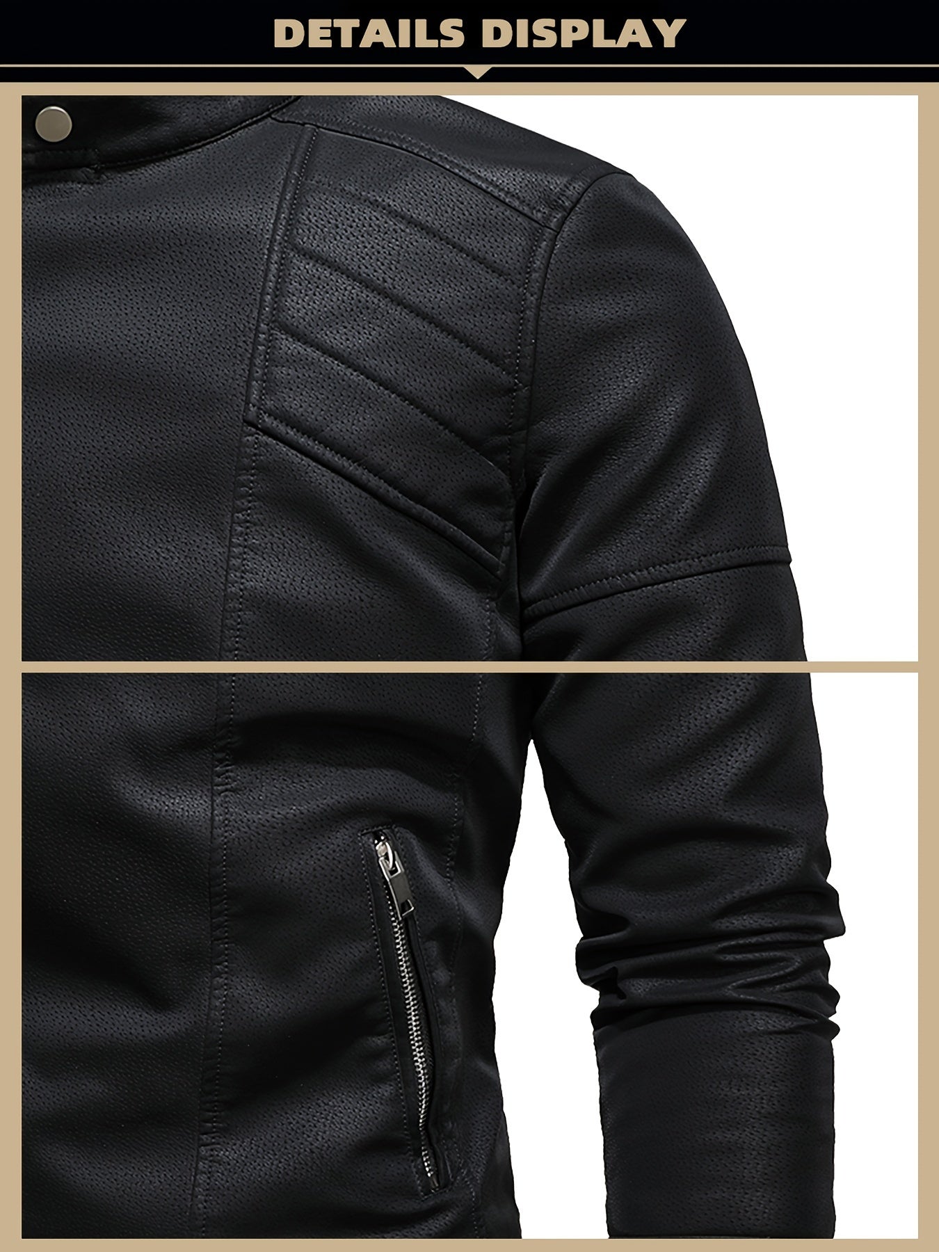 Revved Up Vintage Faux Leather Biker Jacket