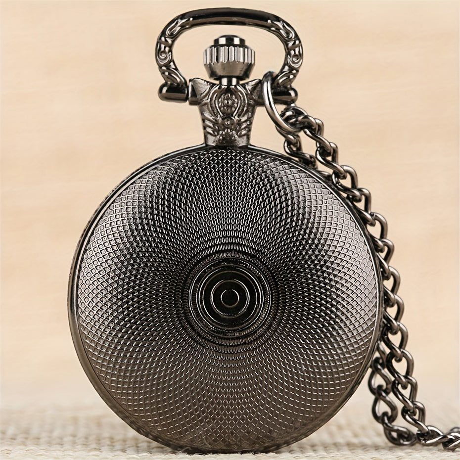 Chic Pocket Watch - Crow & Skull Design