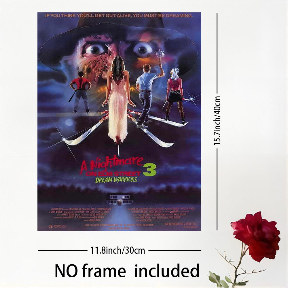 Freddy Krueger Horror Canvas Wall Art Print