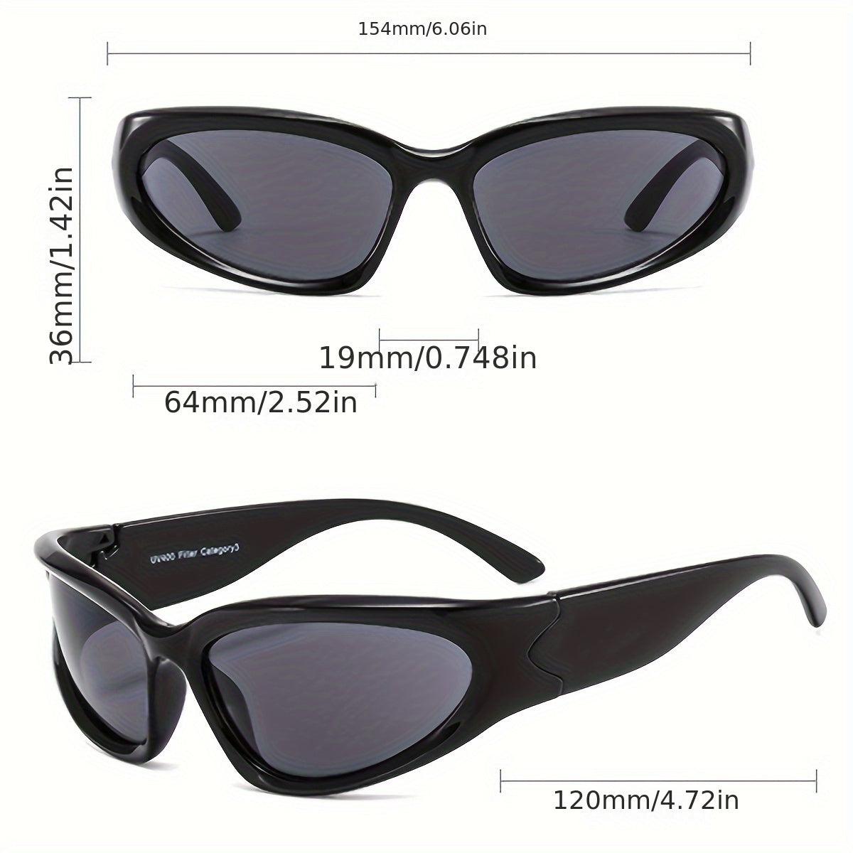 Rivet Cat Eye Shades - Cyber Chic Eyewear