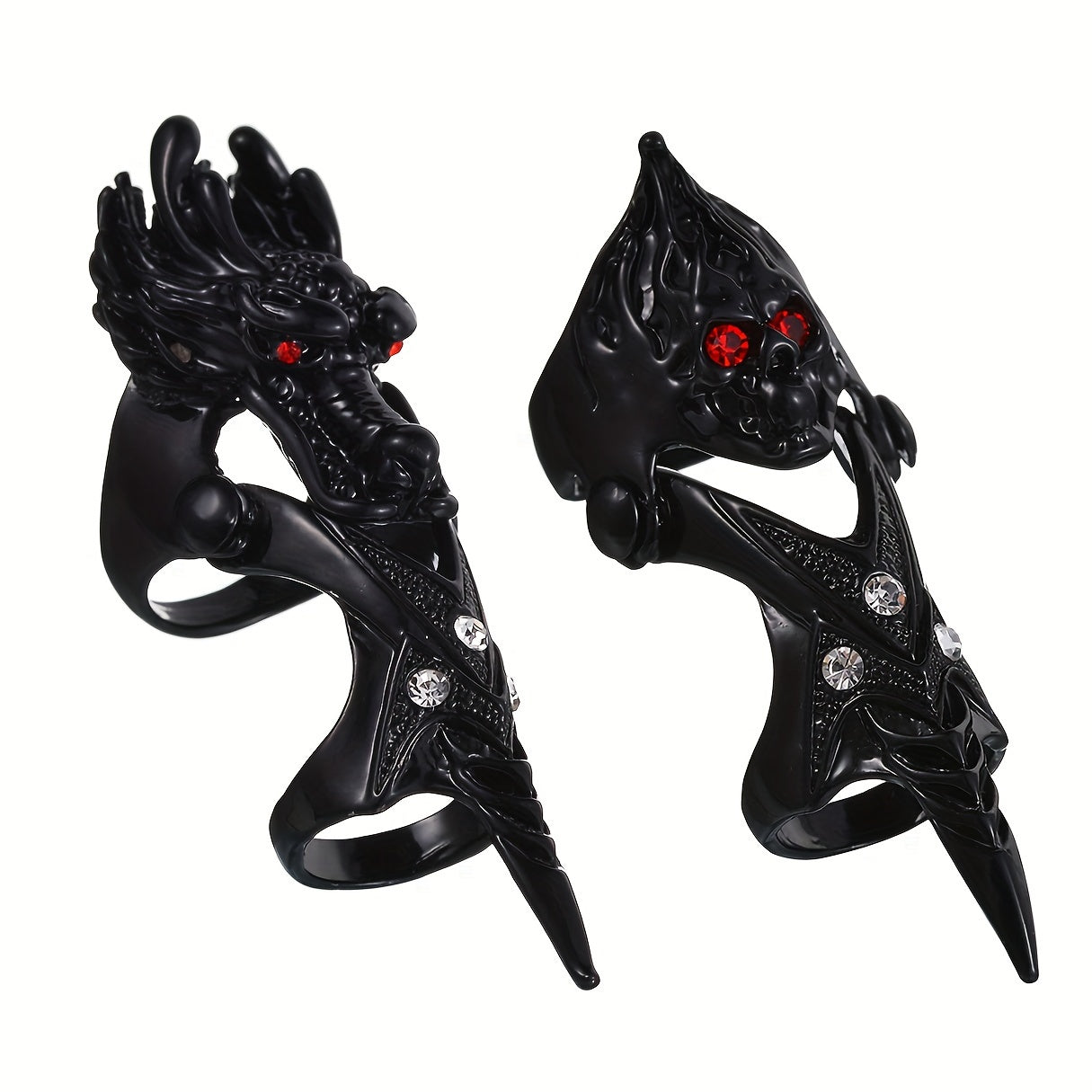 Dragon Eagle Skull Full Finger Claw Ring