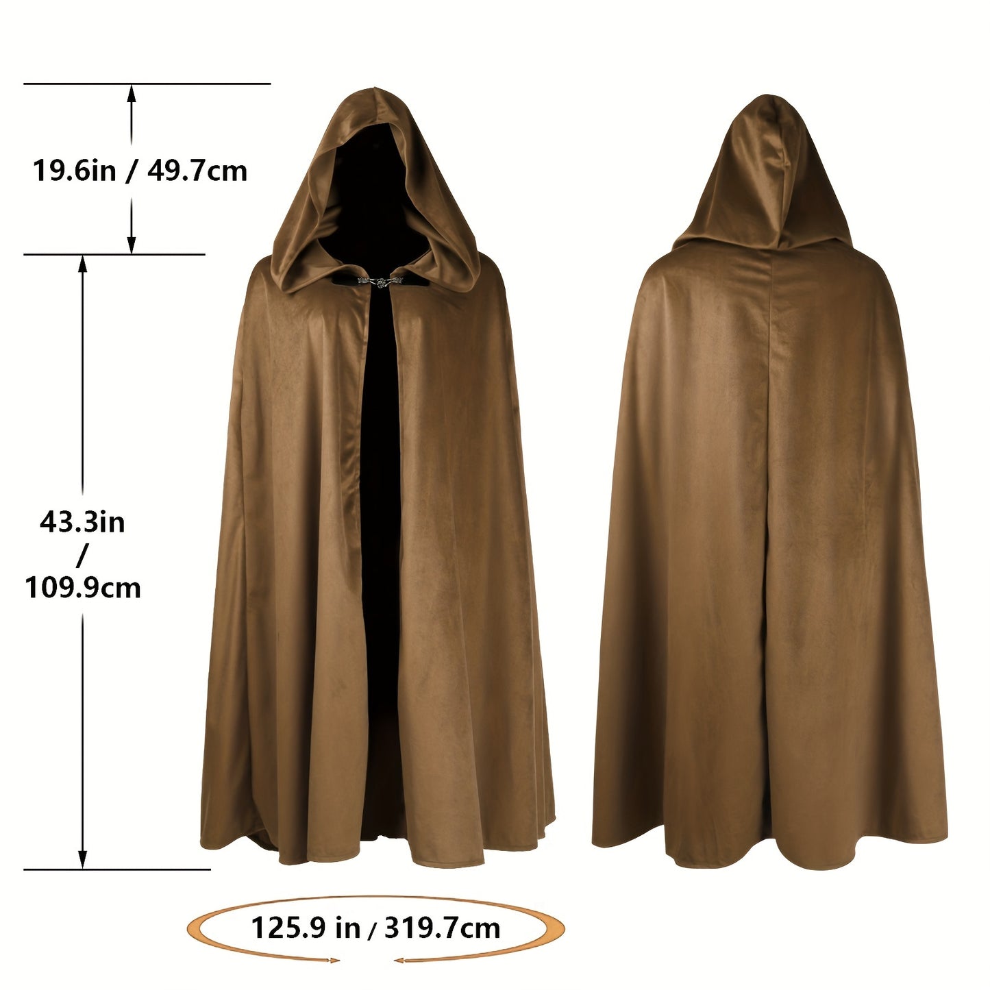 Cloaked Mystique: Unisex Brown Cosplay Cape