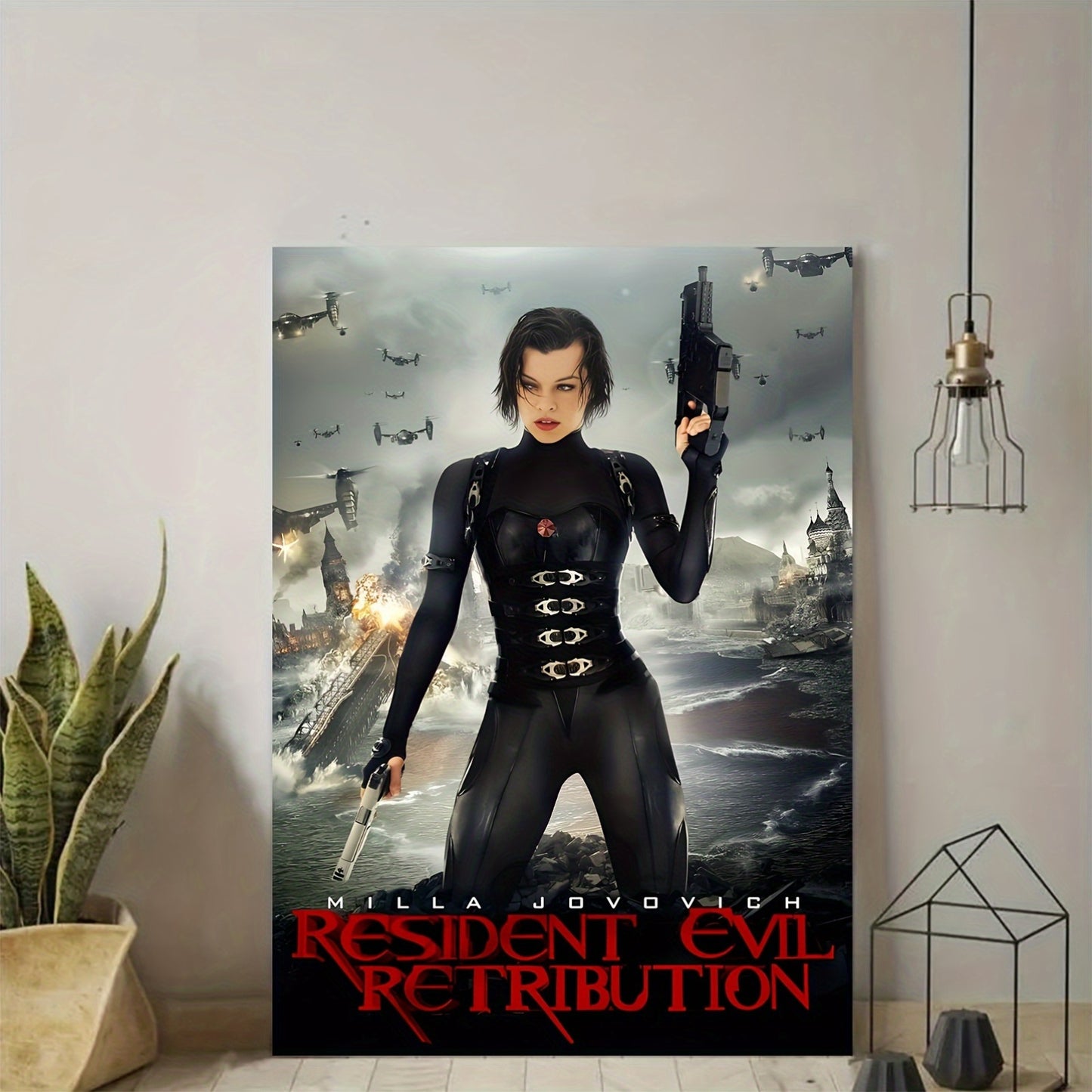 Frameless Resident Evil Retribution Poster