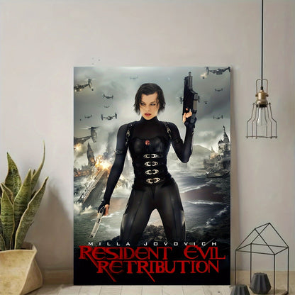 Frameless Resident Evil Retribution Poster