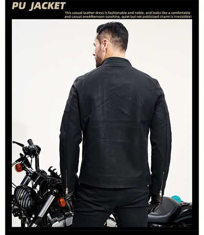 Revved Up Vintage Faux Leather Biker Jacket