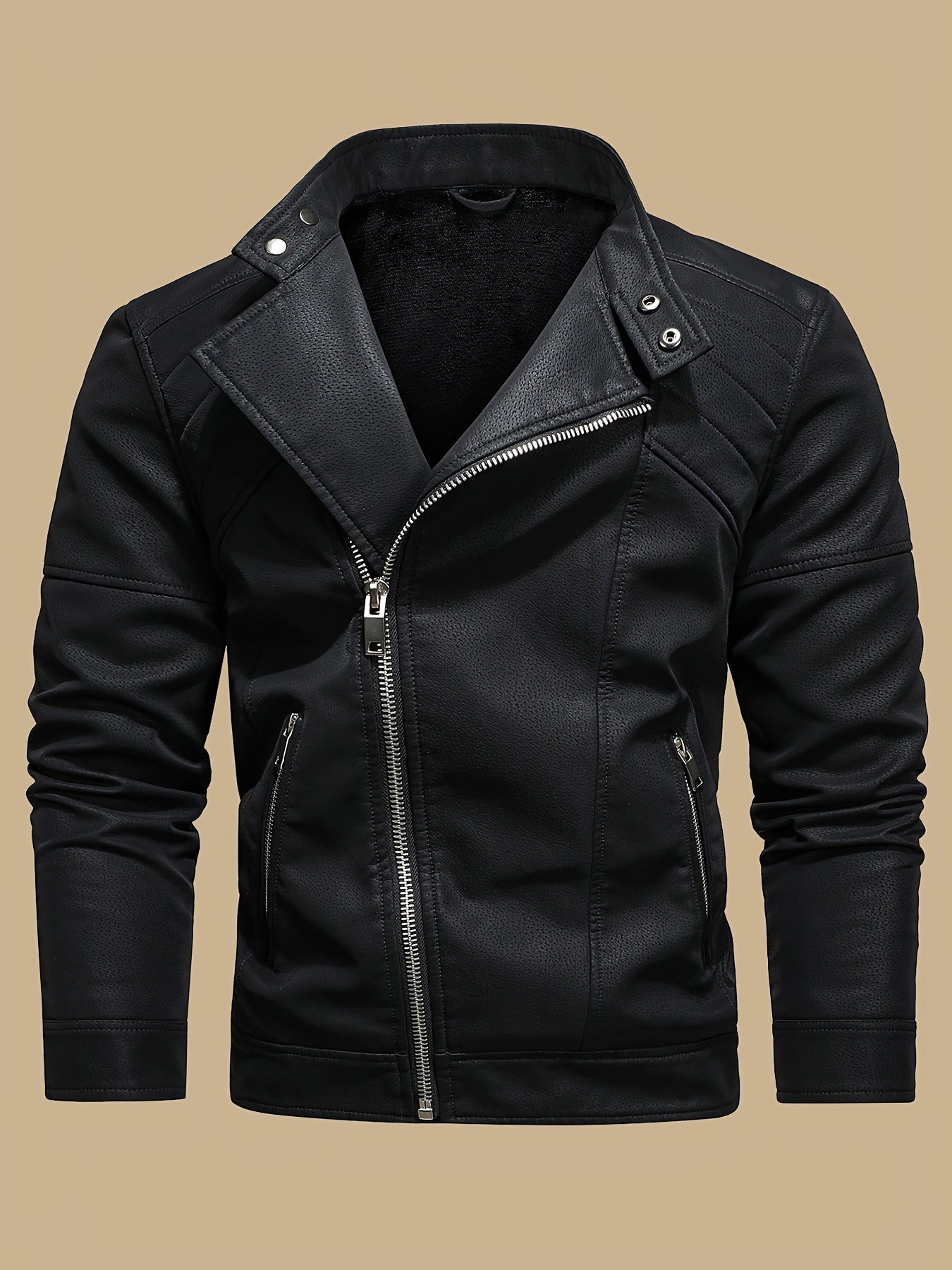 Revved Up Vintage Faux Leather Biker Jacket