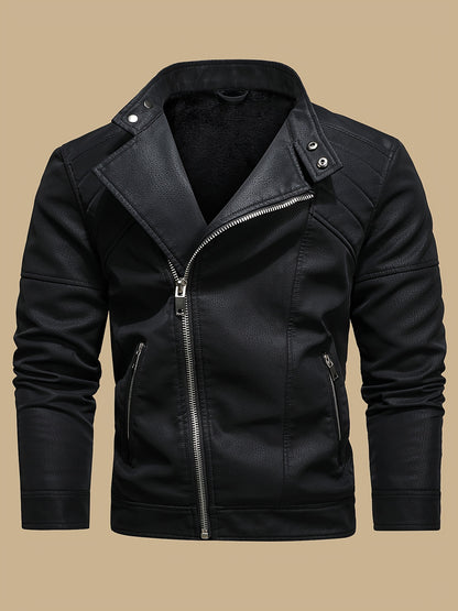 Revved Up Vintage Faux Leather Biker Jacket