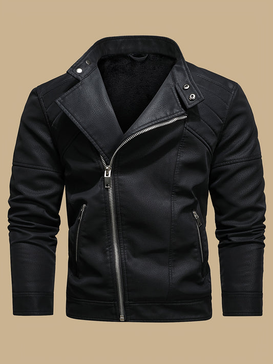 Revved Up Vintage Faux Leather Biker Jacket