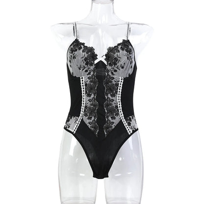 Seductively Yours: Lace Embrace Bodysuit