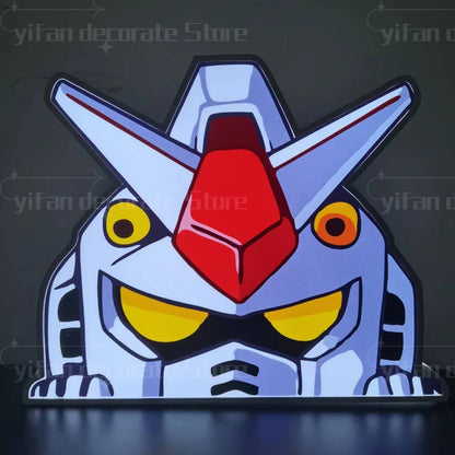 Gundam Glow: 3D LED Nightlight & Wall Decor