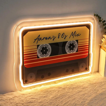 Cassette Tapes Neon Sign