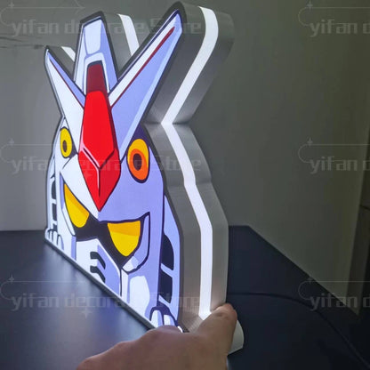Gundam Glow: 3D LED Nightlight & Wall Decor