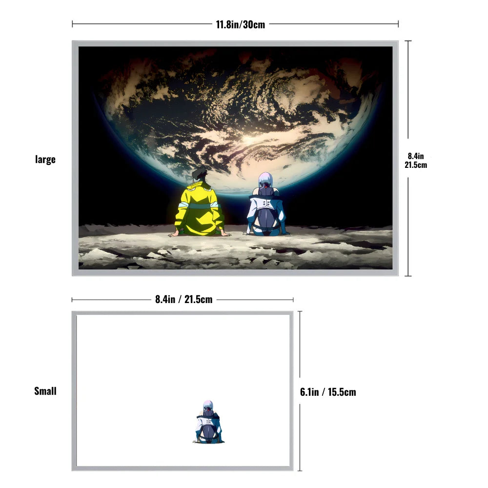 NeonGlow: Anime Cyberpunk LED Photo Light Frame