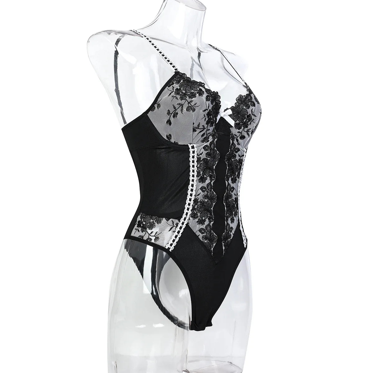 Seductively Yours: Lace Embrace Bodysuit
