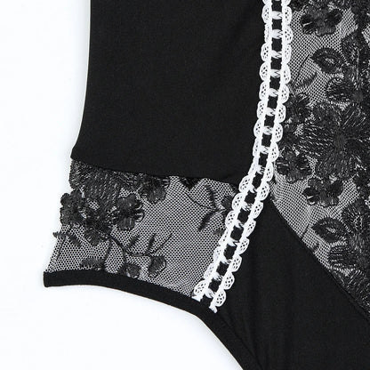 Seductively Yours: Lace Embrace Bodysuit