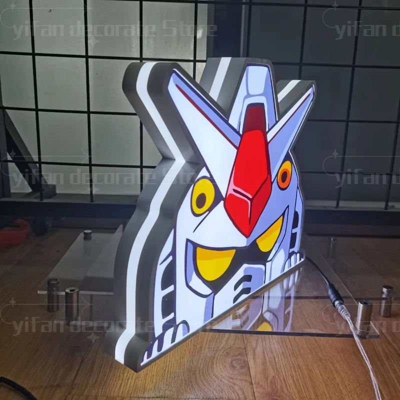 Gundam Glow: 3D LED Nightlight & Wall Decor