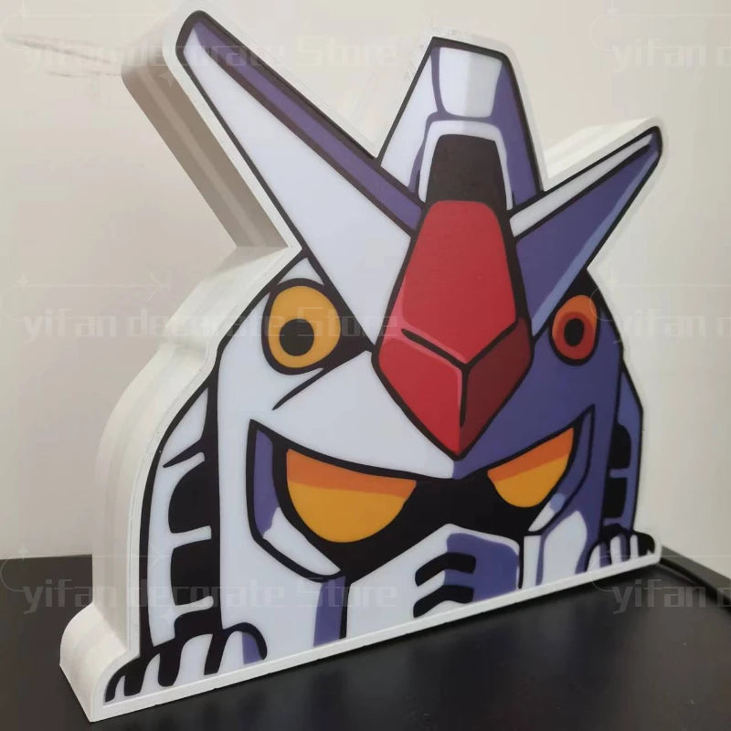 Gundam Glow: 3D LED Nightlight & Wall Decor