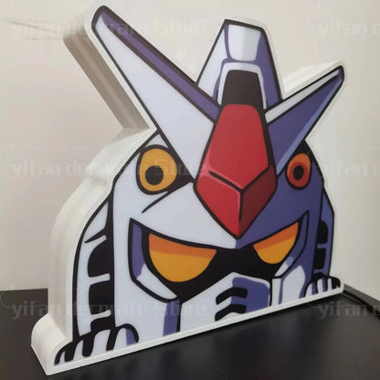 Gundam Glow: 3D LED Nightlight & Wall Decor